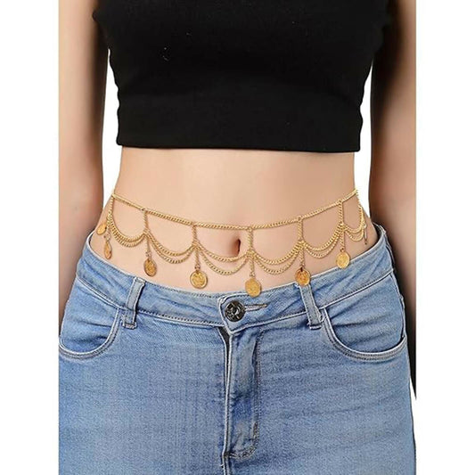 Joban Fashion Golden Alloy Waist Chain For Women | Swadesiicart