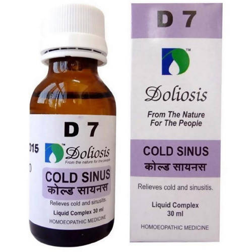 Doliosis Homeopathy D7 Cold Sinus Drops | Swadesiicart