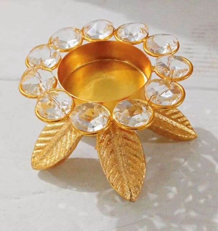 Collectibles India Crystal Tea Light Holder | Swadesiicart