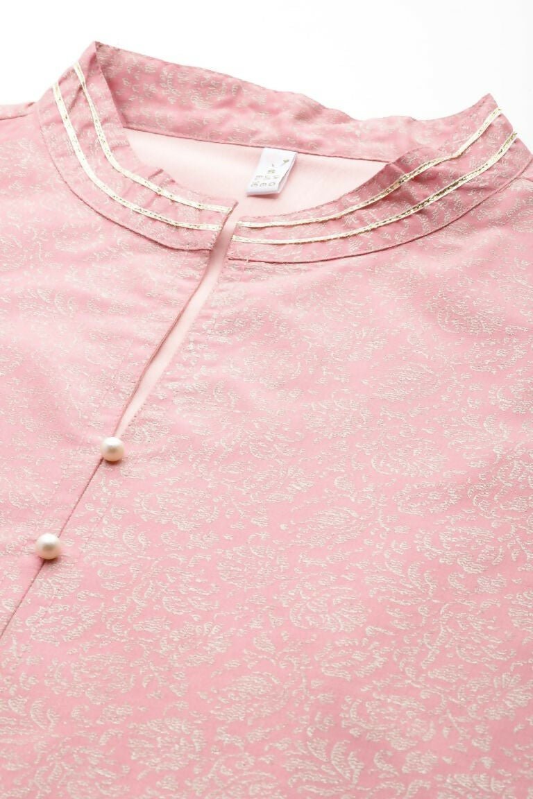 Ahalyaa Women's Traditional wear Kurta Set - Pink | Swadesiicart