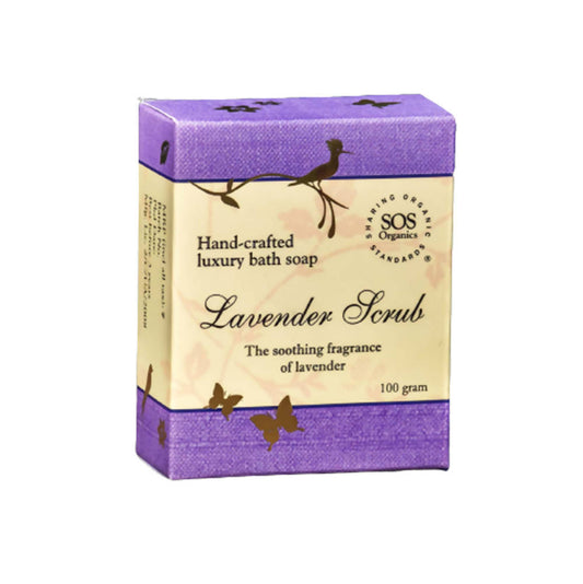 SOS Organics Lavender Scrub Luxury Bath Soap - Distacart