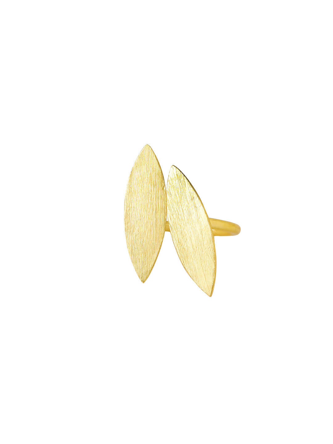 NVR Women's Western Gold-Polished Ajustable Finger Ring | Swadesiicart
