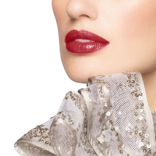 Manish Malhotra Hi-Shine Lipstick - Moroccan Red (4 Gm) - Swadesiicart