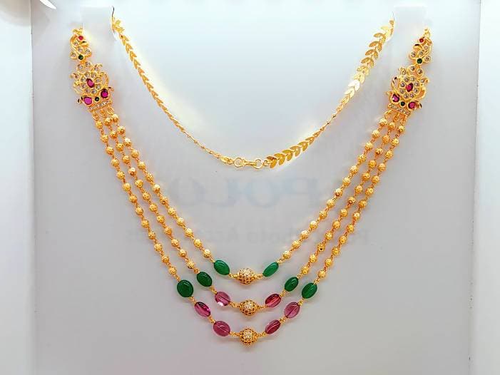 Designer Multicolor Stone Layer Necklace | Swadesiicart