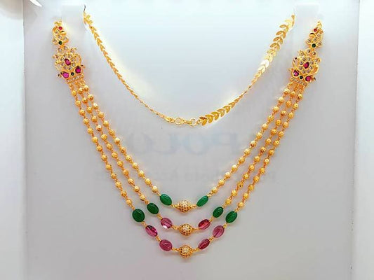 Designer Multicolor Stone Layer Necklace | Swadesiicart