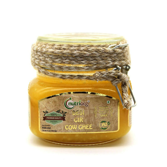 Nutriorg Desi Gir Cow Ghee | Organic Ghee From Desi Gir Cow | Homemade Cow Ghee | Swadesiicart