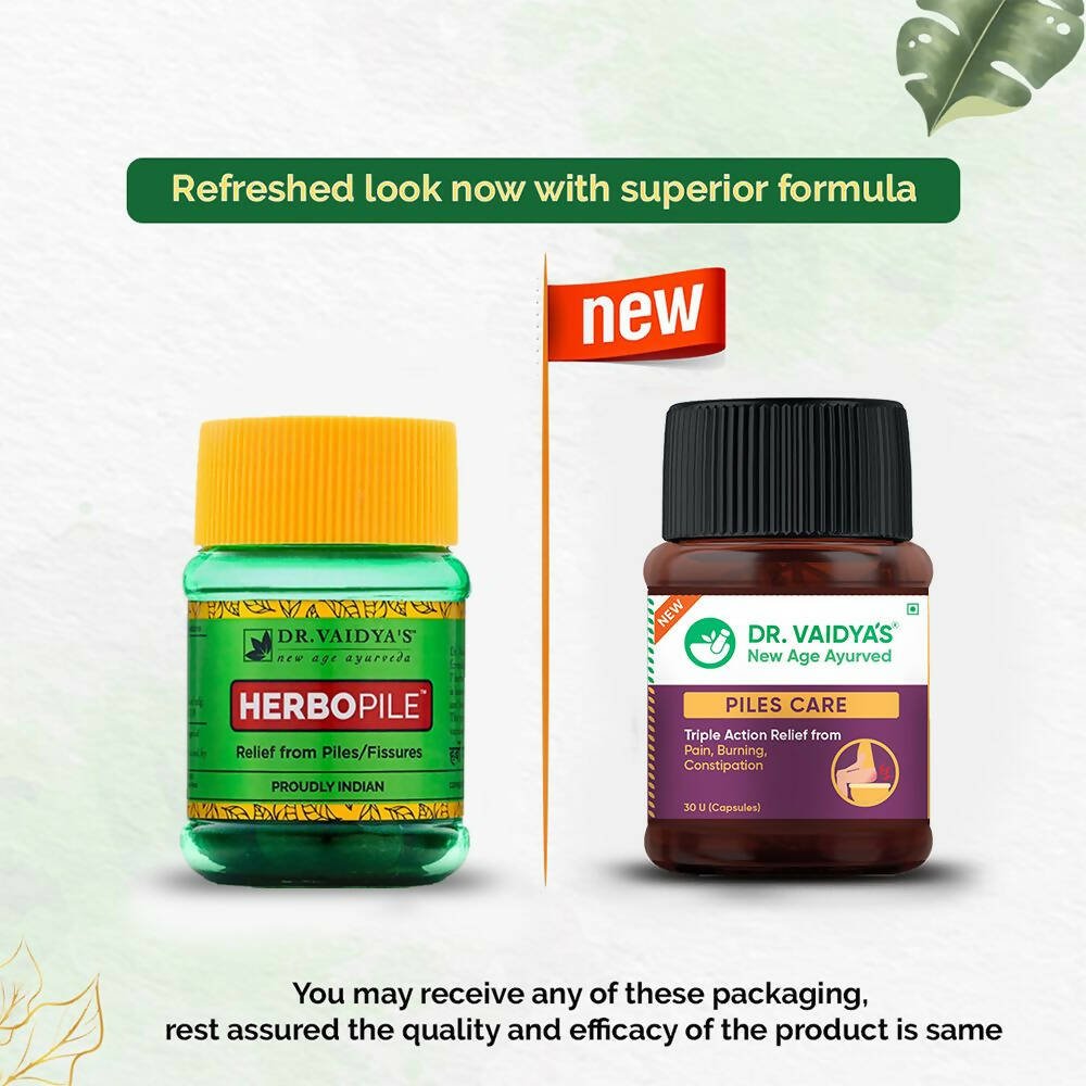 Dr. Vaidya's Piles Care Capsules - Swadesiicart