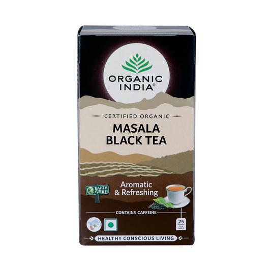Organic India Masala Black Tea Bags - Swadesiicart