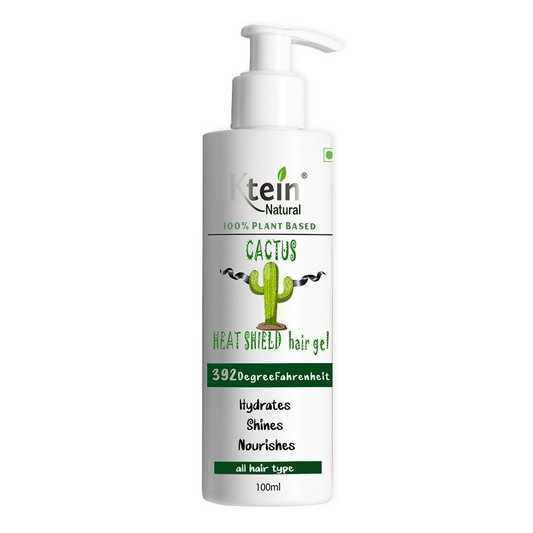 Ktein Cactus Heat Gel: 392°F Ultimate Heat Defense & Luscious Hair - Swadesiicart