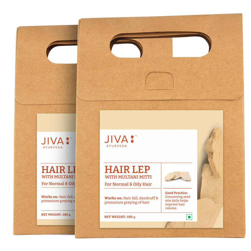 Jiva Ayurveda Hair Lep with Multani Mitti - Swadesiicart