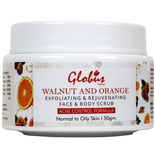 Globus Naturals Walnut & Orange Face & Body Scrub - Distacart