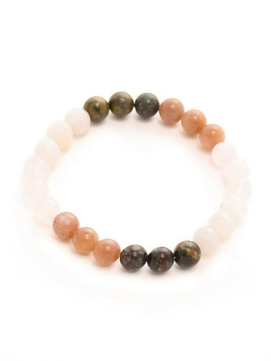 Yellow Citrine Crystal Beads Bracelet - Ruby Raang | Swadesiicart