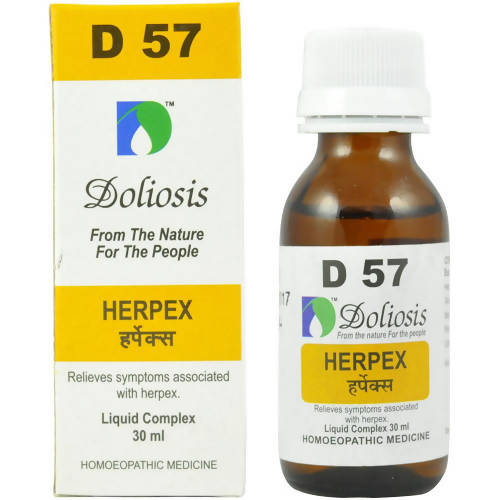 Doliosis Homeopathy D57 Herpex Drops | Swadesiicart