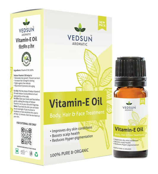 Vedsun Naturals Vitamin E Oil Pure & Organic for Skin - Vedsun