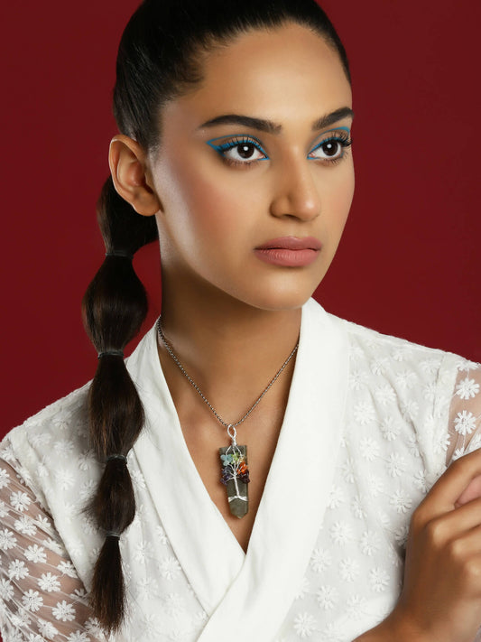 Women's Silver-Plated Chain - Ruby Raang | Swadesiicart