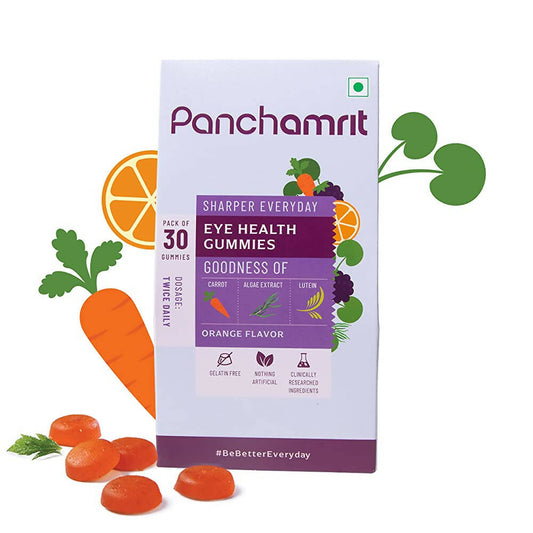 Panchamrit Eye Health Gummies-Orange Flavor | Swadesiicart