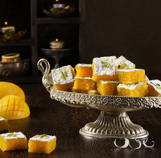 Meethi Mango Coconut Barfi | Swadesiicart