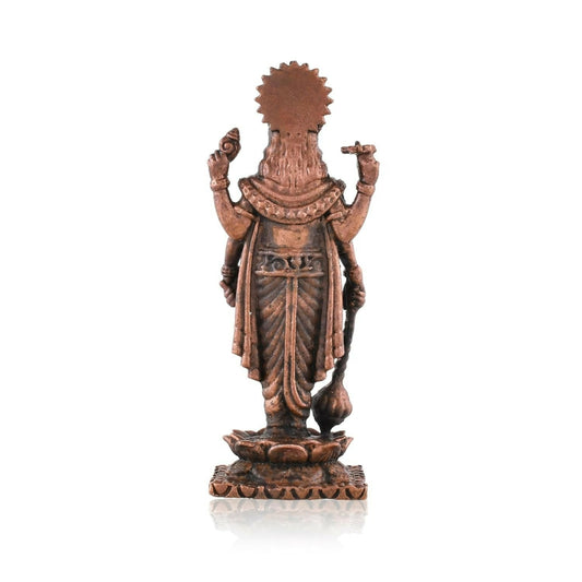 Craftvatika Copper Vishnu Idol - Swadesiicart
