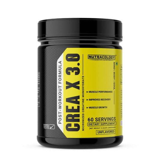 Nutracology Crea X 3.0 Micronized Creatine Powder Supports Athletic Performance & Power - Vanalaya and Nutracology