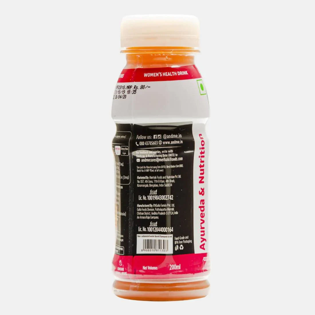 &Me PCOS Drink - Cranberry | Swadesiicart