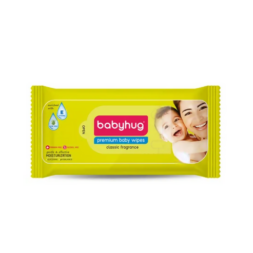 Babyhug Water Baby Wet Wipes with Classic Fragrance - Swadesiicart