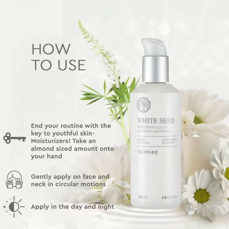 The Face Shop White Seed Brightening Lotion - Korean Skincare | Swadesiicart