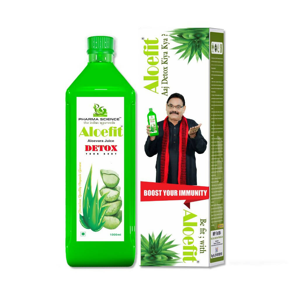 Pharma Science Aloe Vera Juice With Pulp Bottle - Swadesiicart