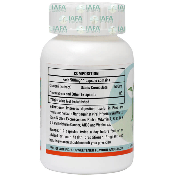 Iafa Ayuveda Changeri Veg Capsules | Swadesiicart