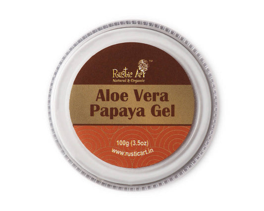 Rustic Art Aloevera Papaya Gel - Swadesiicart
