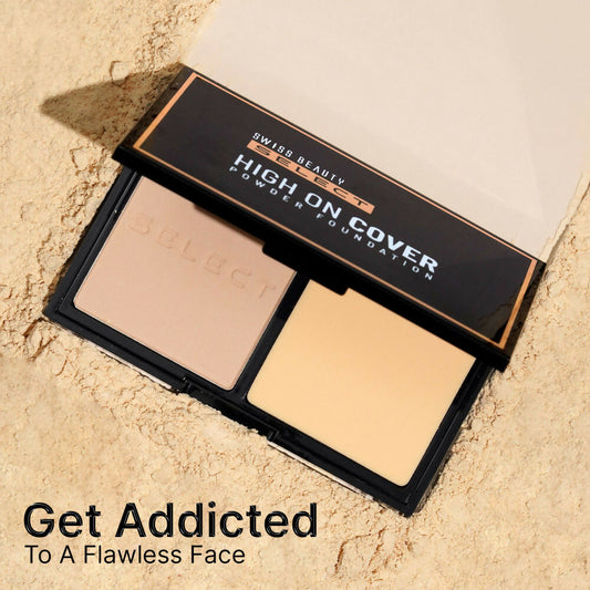 Swiss Beauty Select High On Cover Powder Foundation - 1 True Porcelain