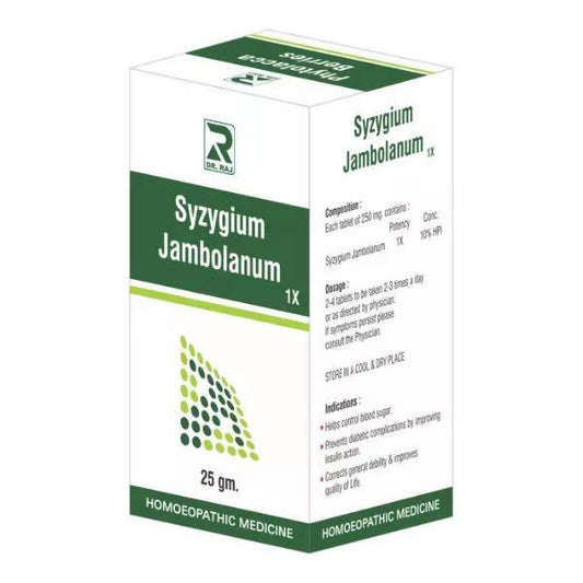 Dr. Raj Homeopathy Syzygium Jambolanum Tablets | Swadesiicart