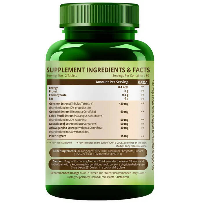 Himalayan Organics Male Vigor Vegetarian Tablets | Swadesiicart