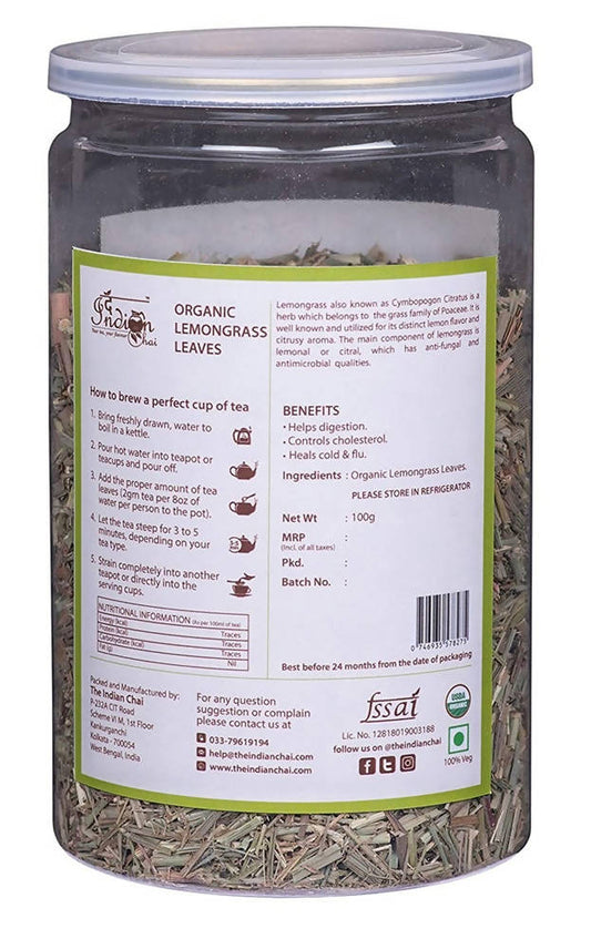 The Indian Chai - Organic Lemongrass Leaves | Swadesiicart