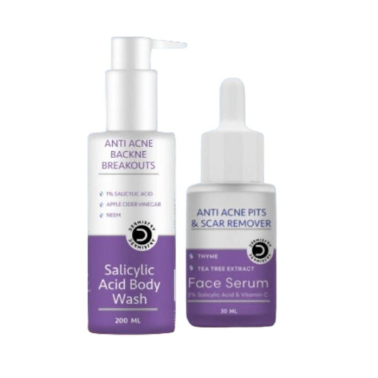 Dermistry Salicylic Acid Body Wash & Face Serum - Swadesiicart