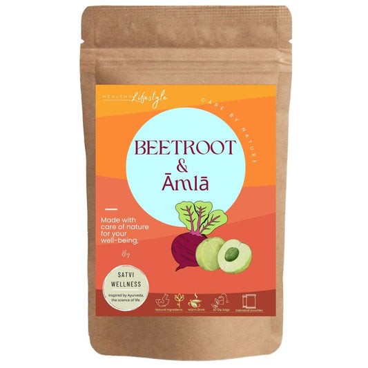 Satvi Wellness Beetroot Amla Tea Bags | Herbal Tea