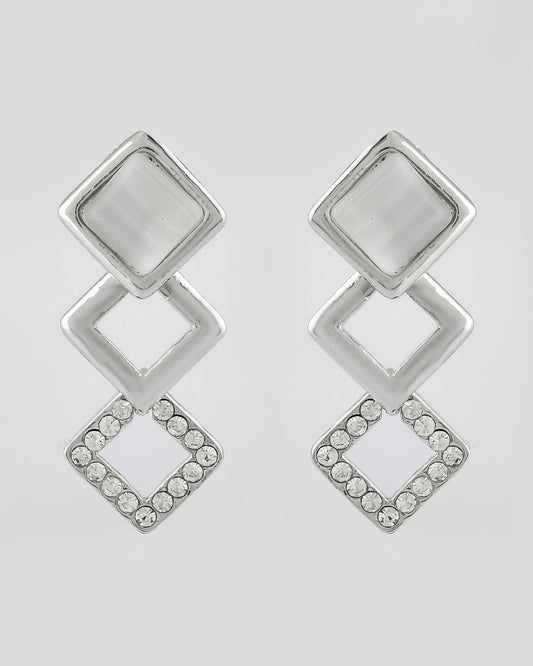 VOJ Stainless Steel Silver Silver Jewellery Set (Pack of 2) - Swadesiicart