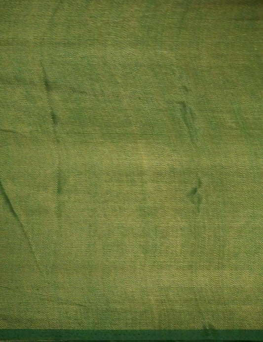 Tomato Pink And Light Green Cotton Brasson Saree For Office/Regular Wear By Gayathri Reddy Designer Studio | Swadesiicart