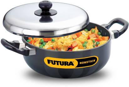 Hawkins Futura Non-stick All-Purpose Pan Handi 3 L with Lid (NAP30) - Swadesiicart