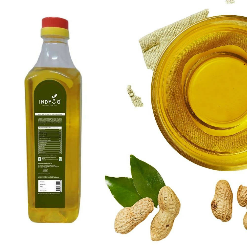 Indyug Cold Pressed Groundnut Oil - Swadesiicart