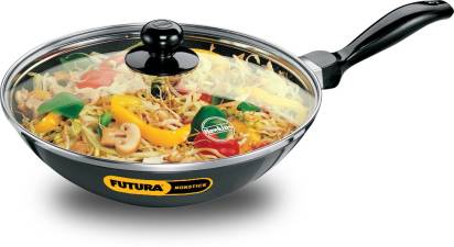 Hawkins Futura Non-stick Deep Fry Pan with Glass Lid 2 L (NDL20G) - Swadesiicart