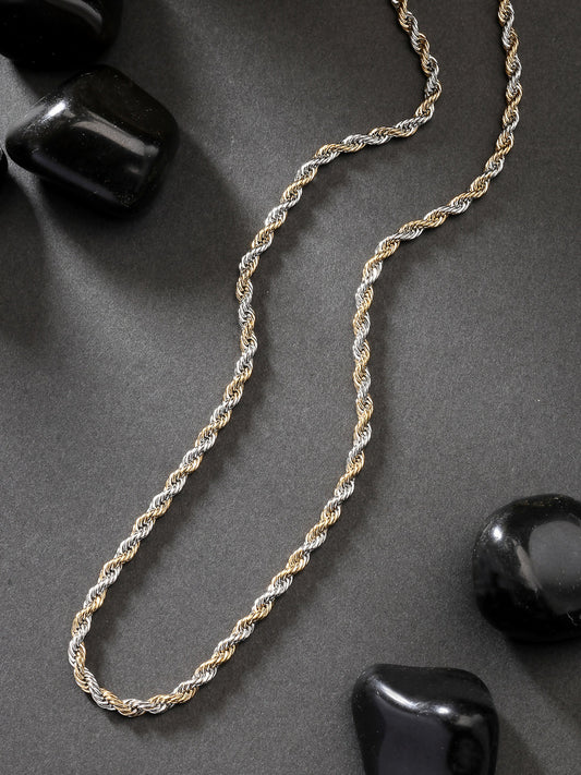 NVR Men's Rhodium-Plated Stainless Steel Chain - NR Retail-NVR