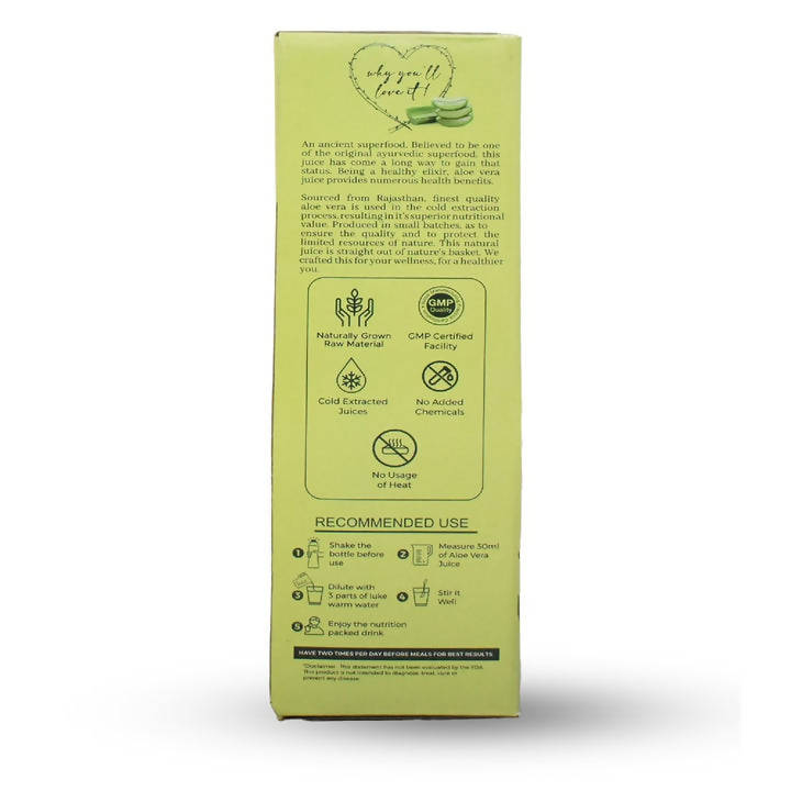 Jivika Naturals Aloe Vera Juice - Swadesiicart