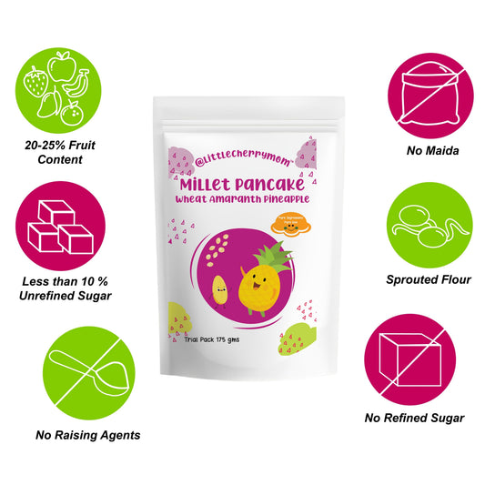 Littlecherrymom Pancake Mix Wheat Amaranth Pineapple - Swadesiicart