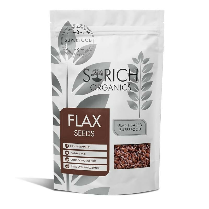 Sorich Organics Flax Seeds - Alsi Seeds - Swadesiicart