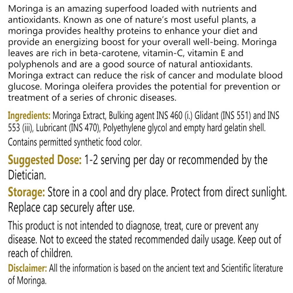 NLife Moringa Capsules - Swadesiicart