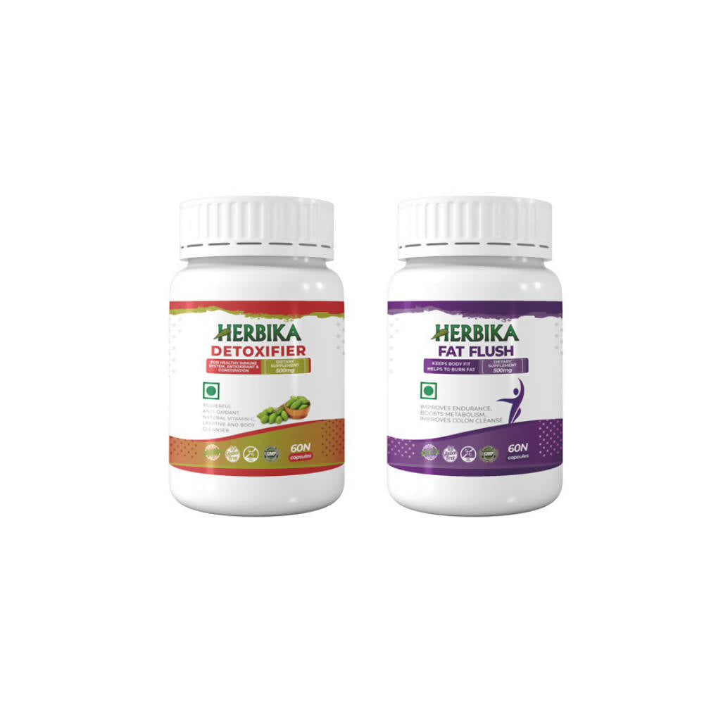 Herbika Fat Flush + Detoxifier Capsules | Swadesiicart