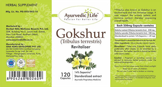 Ayurvedic Life Gokshur Capsules | Swadesiicart