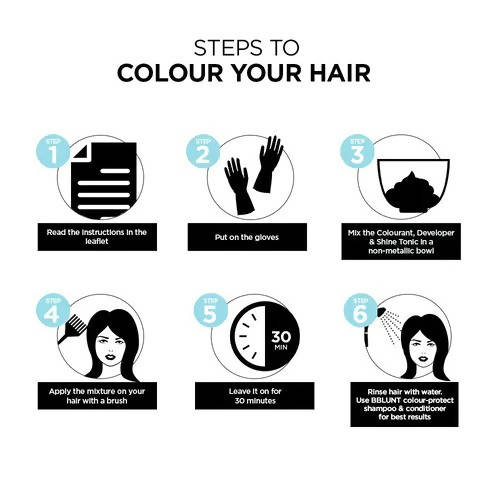 BBlunt Salon Secret High Shine Crème Hair Colour Chocolate Dark Brown - Limited Time Offer - Swadesiicart