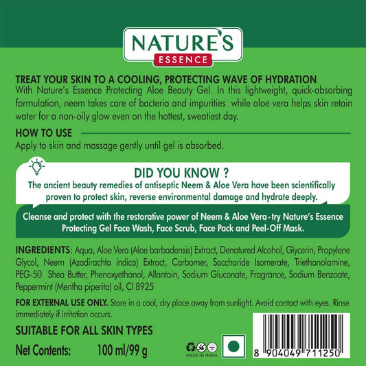 Nature's Essence Aloe Beauty Gel With Neem - Swadesiicart