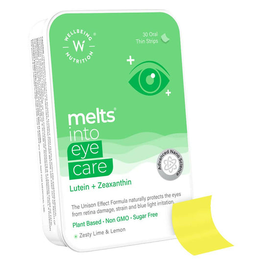 Wellbeing Nutrition Melts Eye Care Vitamins-Zesty Lime & Lemon Flavor - Nutritionalab Private Limited